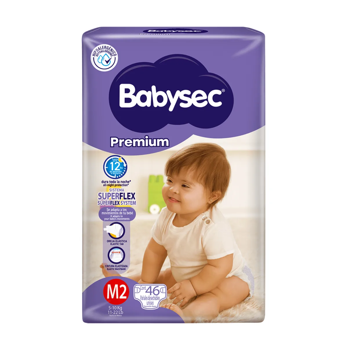Pañal Babysec Premium M 46 Un