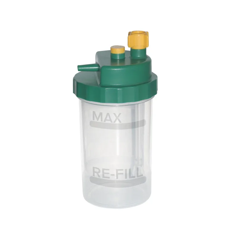 Vaso humidificador para tanque de oxígeno desechable 500 ml