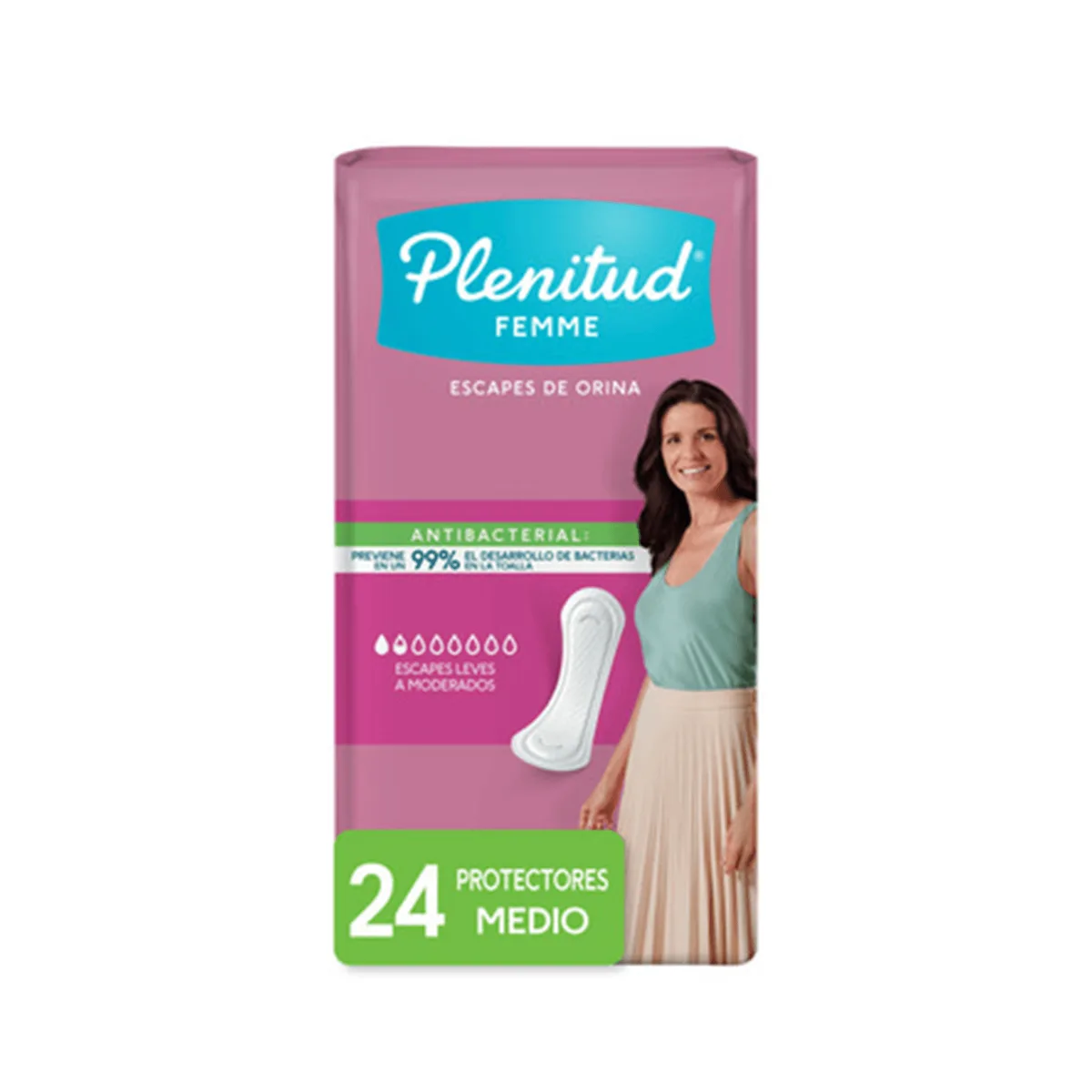 Protectores para Incontinencia Urinaria Plenitud Femme 24U