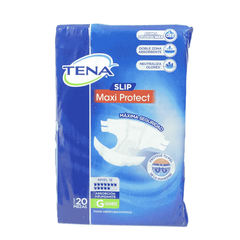 Pañal adulto unisex Tena Slip grande 20 unidades