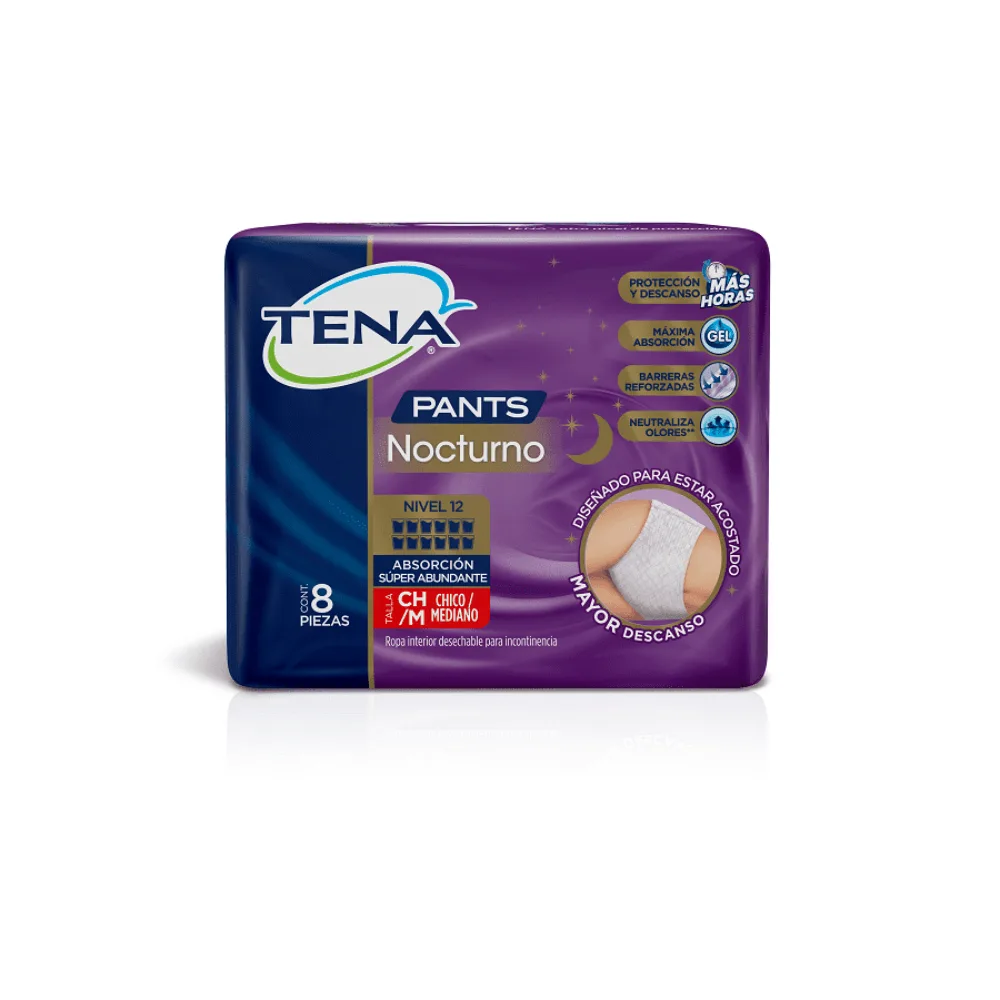 Ropa interior desechable Tena 8 UND Noctuno Talla M
