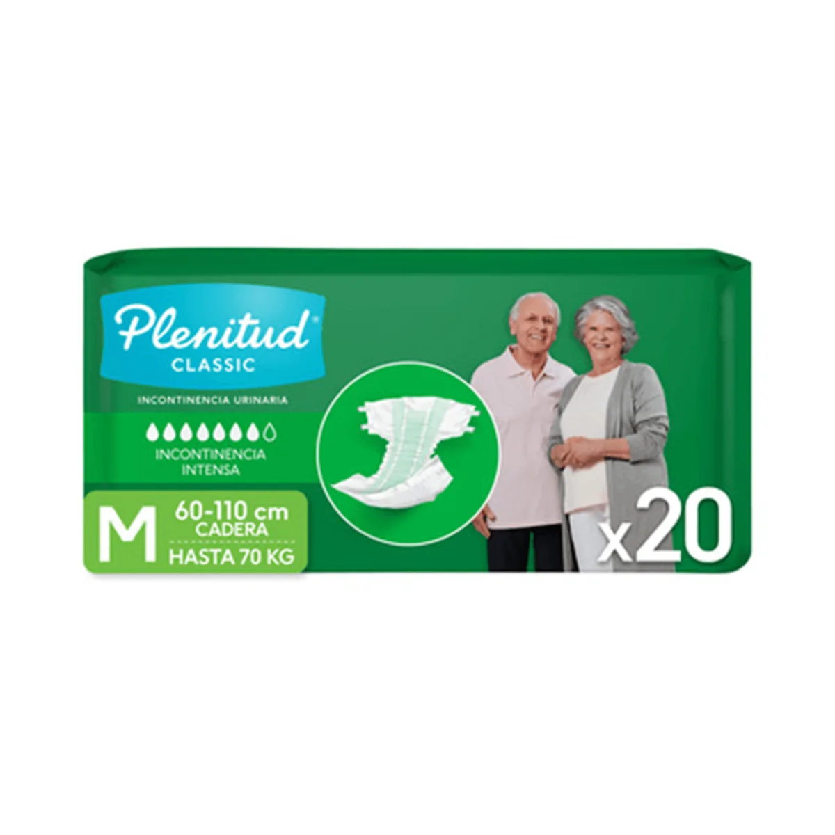 Pañales para adulto Plenitud Classic M 20U